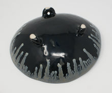 Load image into Gallery viewer, Black and glacier blue medium serving bowl
