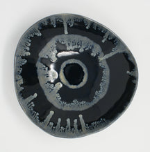 Load image into Gallery viewer, Black and glacier blue medium serving bowl