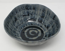 Load image into Gallery viewer, Gorgeous Glacier Blue and Black bowl