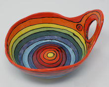 Load image into Gallery viewer, Sweetest colourful bowl with funky handle
