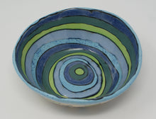 Load image into Gallery viewer, Blue-green hearted bowl