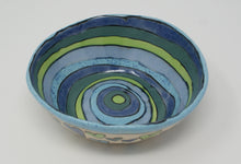 Load image into Gallery viewer, Blue-green hearted bowl