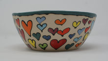 Load image into Gallery viewer, Colourful hearts bowl