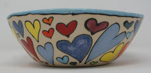 Załaduj obraz do przeglądarki galerii, Colourful hearts medium bowl
