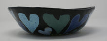 Load image into Gallery viewer, Blue-green Hearts serving bowl