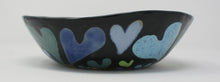 Load image into Gallery viewer, Blue-green Hearts serving bowl