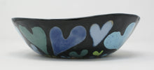 Load image into Gallery viewer, Blue-green Hearts serving bowl
