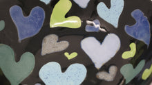 Load image into Gallery viewer, Blue-green Hearts serving bowl