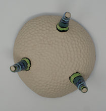 Load image into Gallery viewer, Gorgeous blues and greens tripod bowl