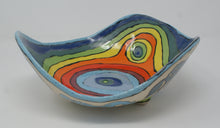 Load image into Gallery viewer, Beautiful madly colourful serving bowl with horses, medium-large