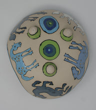 Load image into Gallery viewer, Beautiful madly colourful serving bowl with horses, medium-large