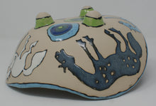 Load image into Gallery viewer, Beautiful madly colourful serving bowl with horses, medium-large