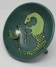Load image into Gallery viewer, Kasztanka - gorgeous medium seahorse tripod bowl