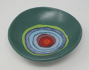 Delightful Green Tripod Bowl