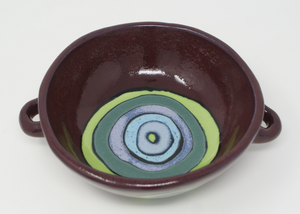 The Cute Purple Bowl With Handles