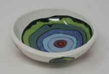 Załaduj obraz do przeglądarki galerii, Beautiful Colourful Porcelain Bowl
