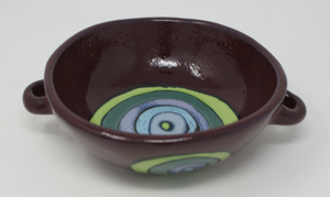 The Cute Purple Bowl With Handles