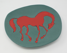 Load image into Gallery viewer, Lovely Red Horse Platter
