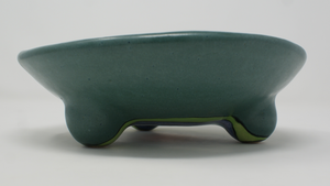 Delightful Green Tripod Bowl
