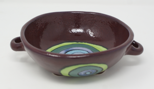 The Cute Purple Bowl With Handles