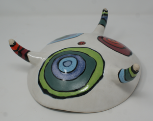 Beautiful Colourful Tripod Bowl