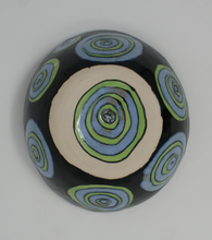 Załaduj obraz do przeglądarki galerii, Blue-green and black chunky bowl
