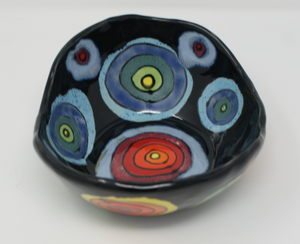 Gorgeous colourful heavy bowl