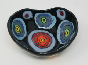 Gorgeous colourful heavy bowl