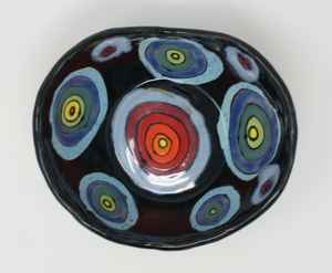 Gorgeous colourful heavy bowl