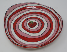 Load image into Gallery viewer, Large organic strawberry serving dish
