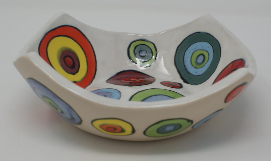 Gorgeous Square-ish Colourful Bowl