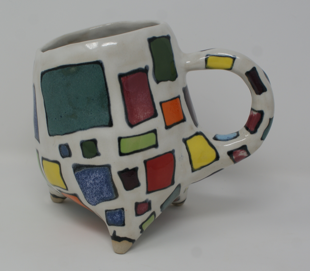 Beautiful 'squares' mug