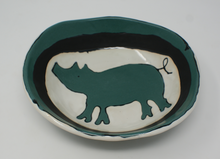 Load image into Gallery viewer, Lovely Dark Green Piggy Bowl
