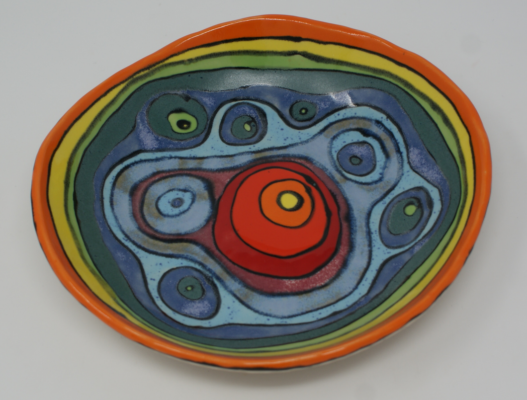 Gorgeous rainbow plate