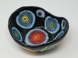 Gorgeous colourful heavy bowl