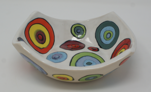 Gorgeous Square-ish Colourful Bowl