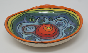 Gorgeous rainbow plate