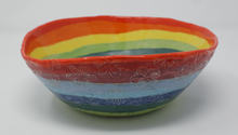 Załaduj obraz do przeglądarki galerii, Rainbow &amp; flowers bowl
