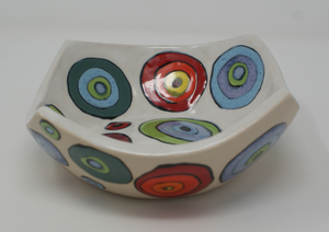 Gorgeous Square-ish Colourful Bowl