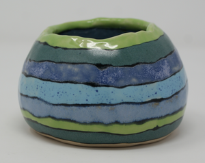 Blues and greens small bowl