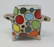 Load image into Gallery viewer, Mighty dotted tripod mug
