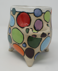 Mighty dotted tripod mug