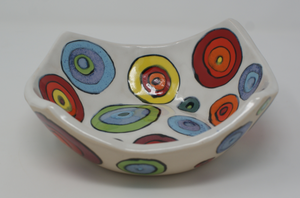 Gorgeous Square-ish Colourful Bowl