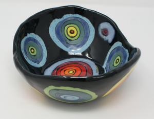 Gorgeous colourful heavy bowl