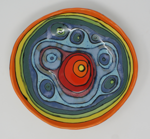 Gorgeous rainbow plate