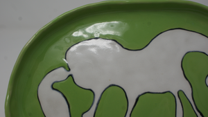 Beautiful White Horse Plate