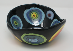 Gorgeous colourful heavy bowl