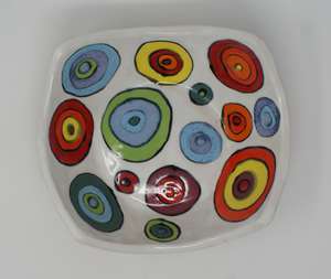 Gorgeous Square-ish Colourful Bowl