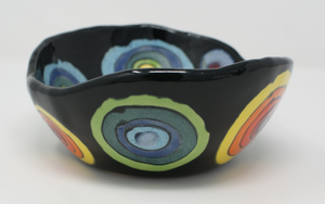 Gorgeous colourful heavy bowl