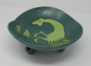 Bucephalus - medium serving seahorse bowl